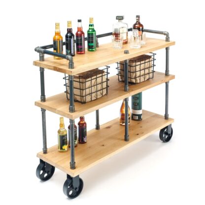 Wood Kitchen Storage Cart - Image 3