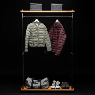 Floating Shelf & Clothing Bar
