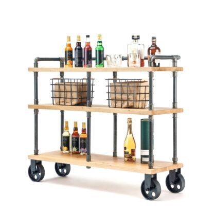 Wood Kitchen Storage Cart - Image 2